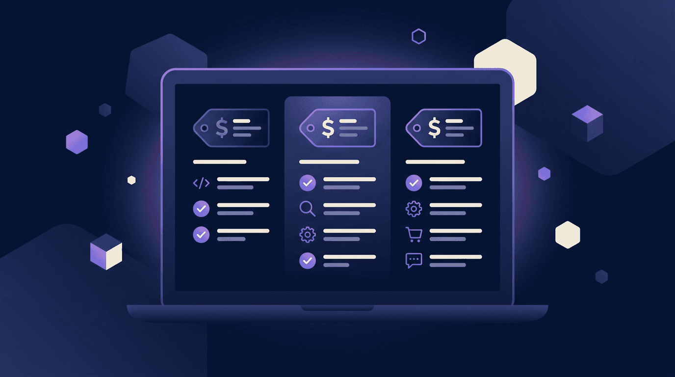 Weboldal készítés árak 2026 összehasonlító táblázat laptop képernyőn