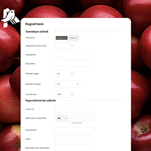 Auchan Magyarország regisztrációs rendszer weboldal - GDPR-kompatibilis többnyelvű enterprise fejlesztés - Farkas Márk multinacionális registration system - Java Spring Boot secure platform