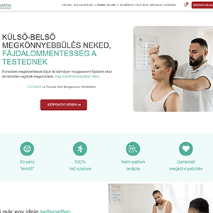 Personal Body Therapy innovatív mozgásszervi kezelés weboldal - Műtét gyógyszermentes rehabilitáció - Farkas Márk WordPress healthcare honlap - Budapest physical therapy subpage